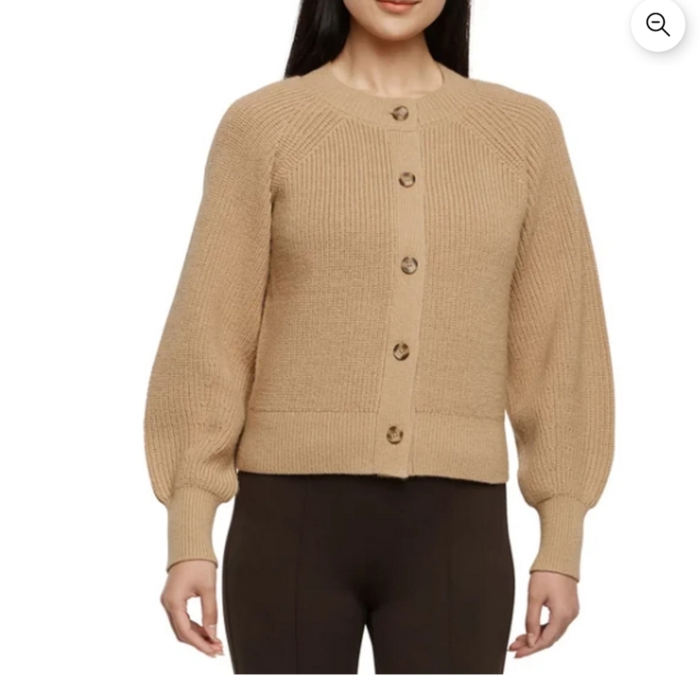 Banana Republic Beige Button-Up Cardigan